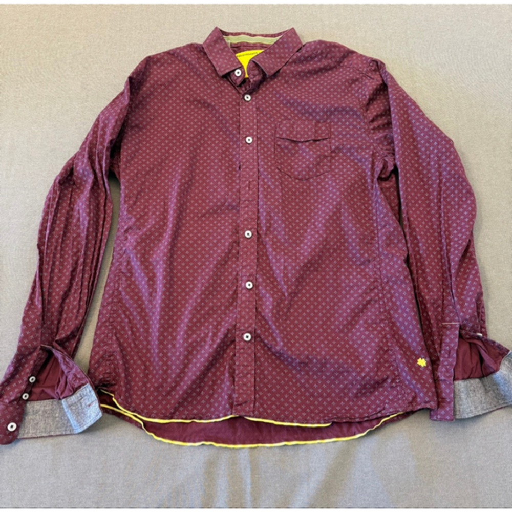 Descendant of Thieves by Dres Ladro LS magenta/maroon Size Large 247 units